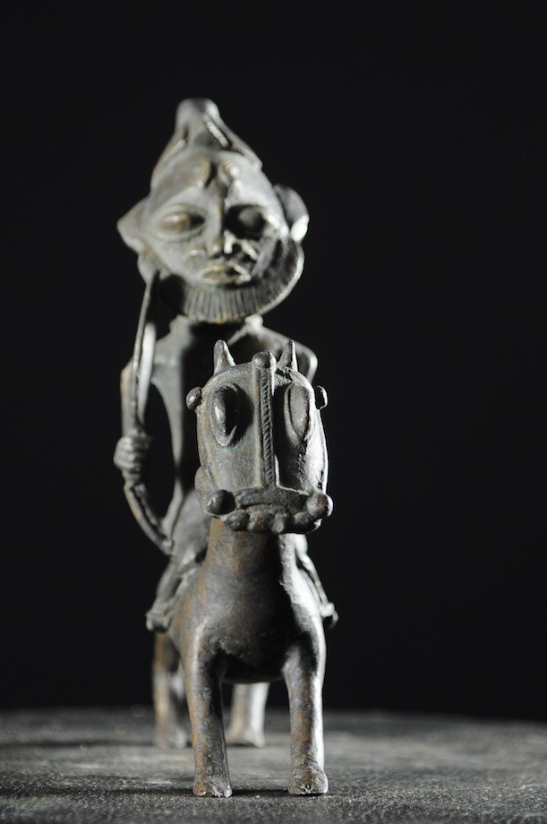 Cavalier en alliage de bronze - Ogoni - Nigéria