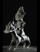Cavalier en bronze - Nigeria