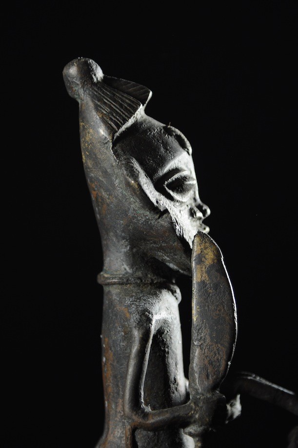 Cavalier en alliage de bronze - Ogoni - Nigéria