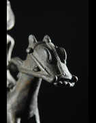 Cavalier en bronze - Nigeria