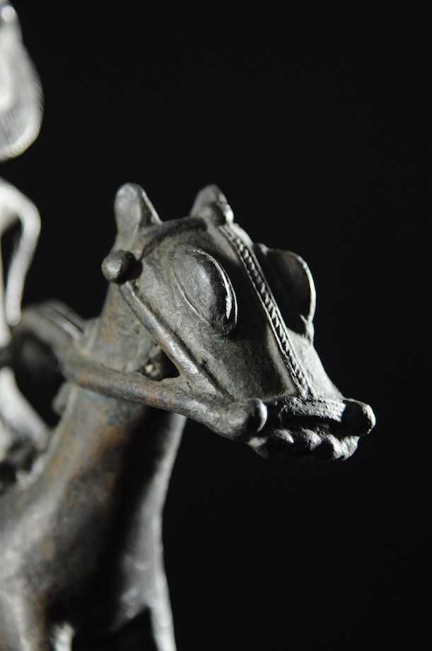 Cavalier en alliage de bronze - Ogoni - Nigéria