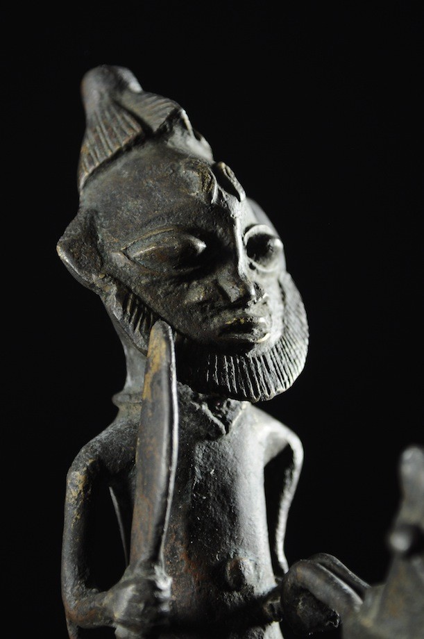 Cavalier en alliage de bronze - Ogoni - Nigéria