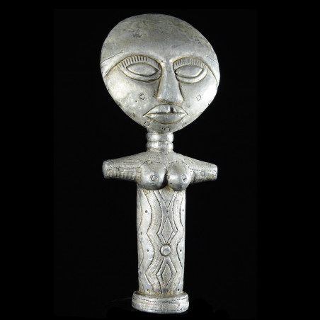 Akua Mma ou Akwaba en aluminium - Ashanti - Ghana - Poupees Africaines