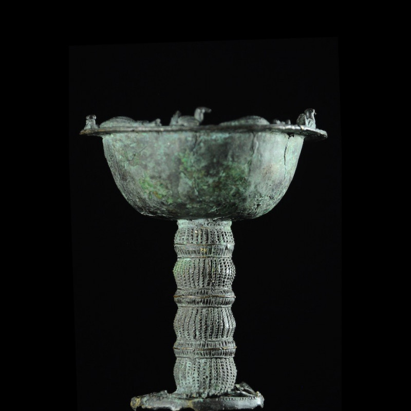 Coupe cérémonielle en bronze - Yoruba - Nigeria / Benin