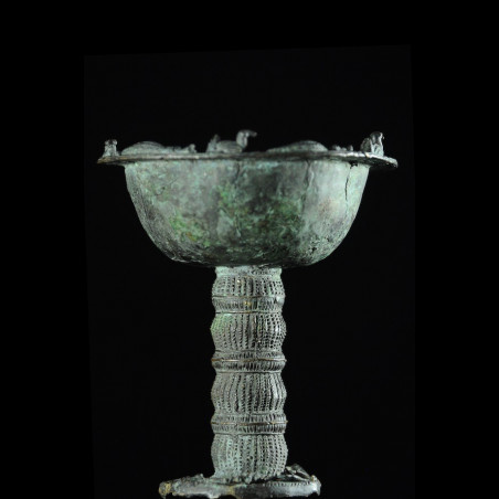 Coupe cérémonielle en bronze - Yoruba - Nigeria / Benin