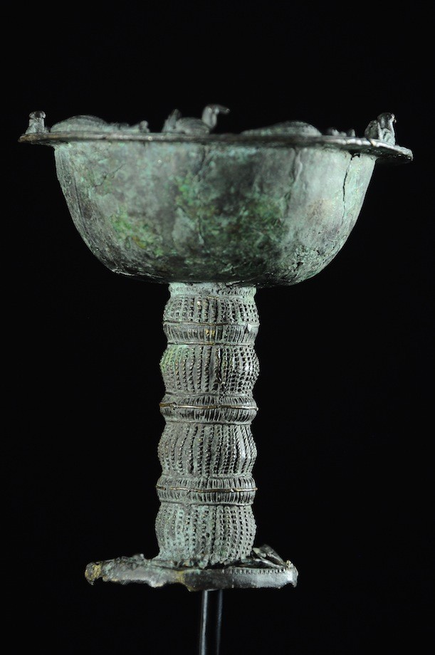 Coupe cérémonielle en bronze - Yoruba - Nigeria / Benin