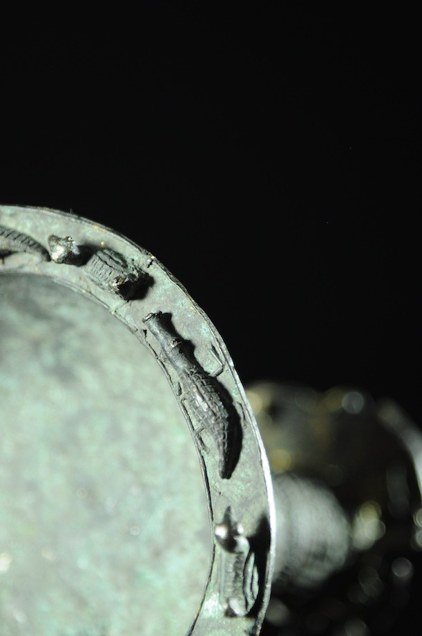 Coupe cérémonielle en bronze - Yoruba - Nigeria / Benin