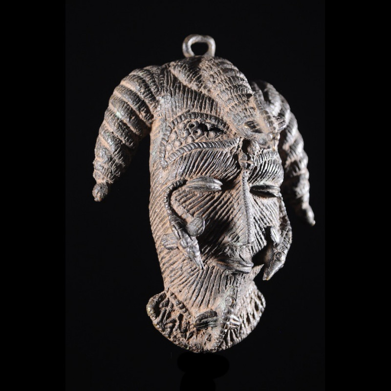 Coupe cérémonielle en bronze - Yoruba - Nigeria / Benin