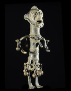 Statuette en alliage de bronze - Verre / Were - Nigeria Cameroun