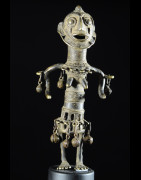 Statuette en alliage de bronze - Verre / Were - Nigeria Cameroun