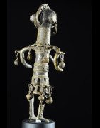 Statuette en alliage de bronze - Verre / Were - Nigeria Cameroun