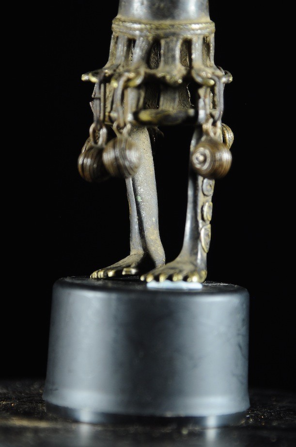 Statuette en alliage de bronze - Verre / Were - Nigeria Cameroun