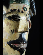Masque polychrome ancien - Ibibio - Nigeria - masques africains