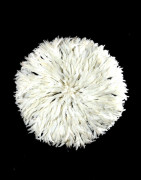 Coiffe Aka en plumes Roses - Bamileke - Cameroun - Juju Hat