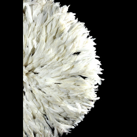 Coiffe Aka en plumes Roses - Bamileke - Cameroun - Juju Hat