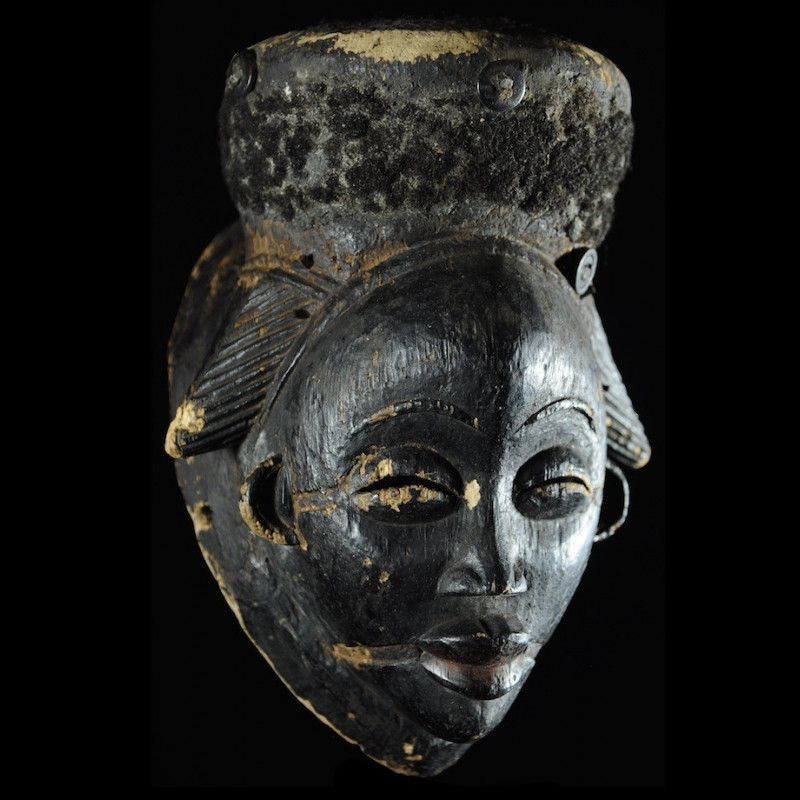 Masque noir de justice Ikwara - Pounou - Gabon
