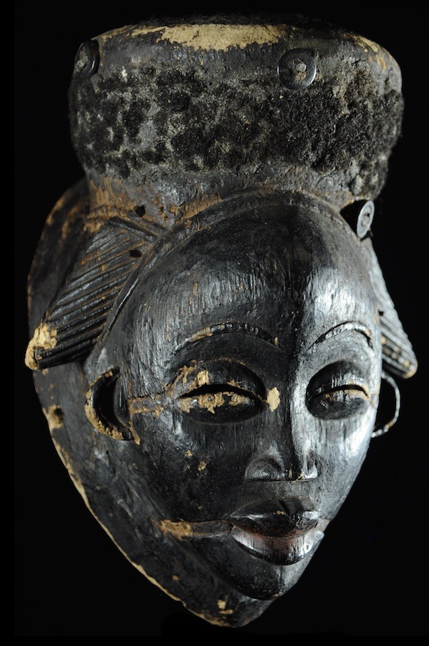Masque noir de justice Ikwara - Pounou - Gabon