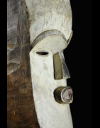 Masque blanc ancien - Tsogho / Vouvi - Gabon