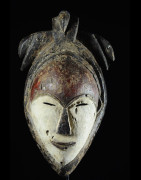 Masque blanc ancien - Tsogho / Vouvi - Gabon