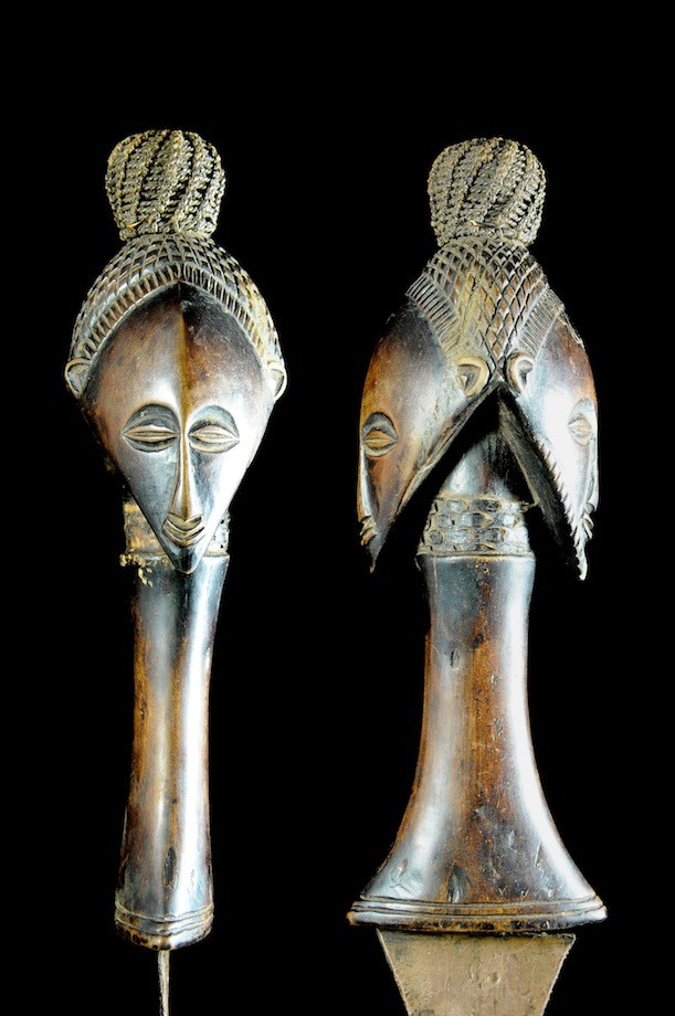 Couteau Glaive et fourreau - Luba - Rdc Zaire