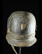 Casque Colonial Allemand en bois - Bamoun - Cameroun