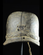 Casque Colonial Allemand en bois - Bamoun - Cameroun