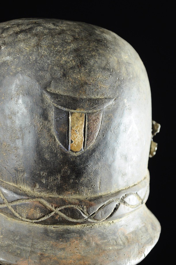 Casque Colonial Allemand en bois - Bamoun - Cameroun