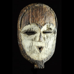 Masque blanc ancien -...