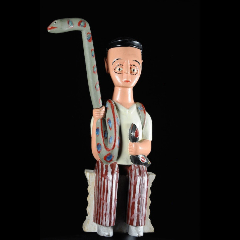 Effigie Lwa Vodun polychrome - Togo - Bénin