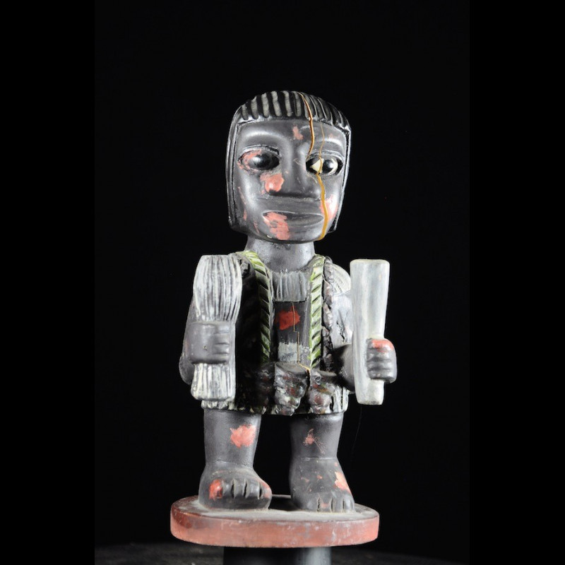 Effigie Lwa Guéléouia Vodun polychrome - Togo - Bénin