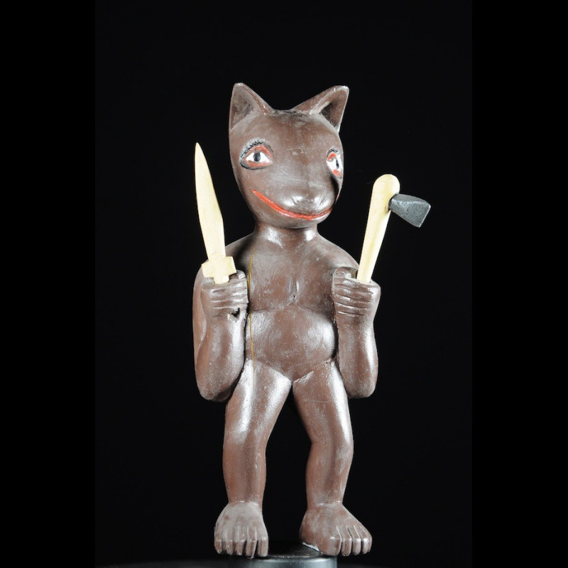 Effigie Lwa Sakpata Vodun polychrome - Togo - Bénin