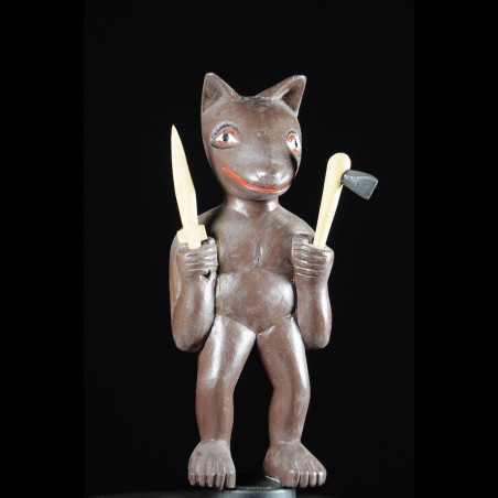 Effigie Lwa Sakpata Vodun polychrome - Togo - Bénin