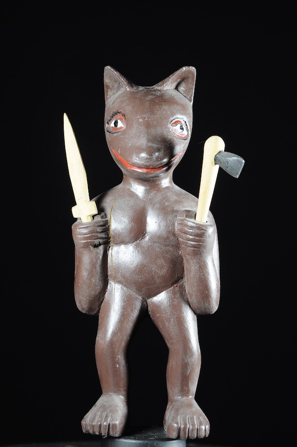 Effigie Lwa Chien Vodun polychrome - Togo - Bénin