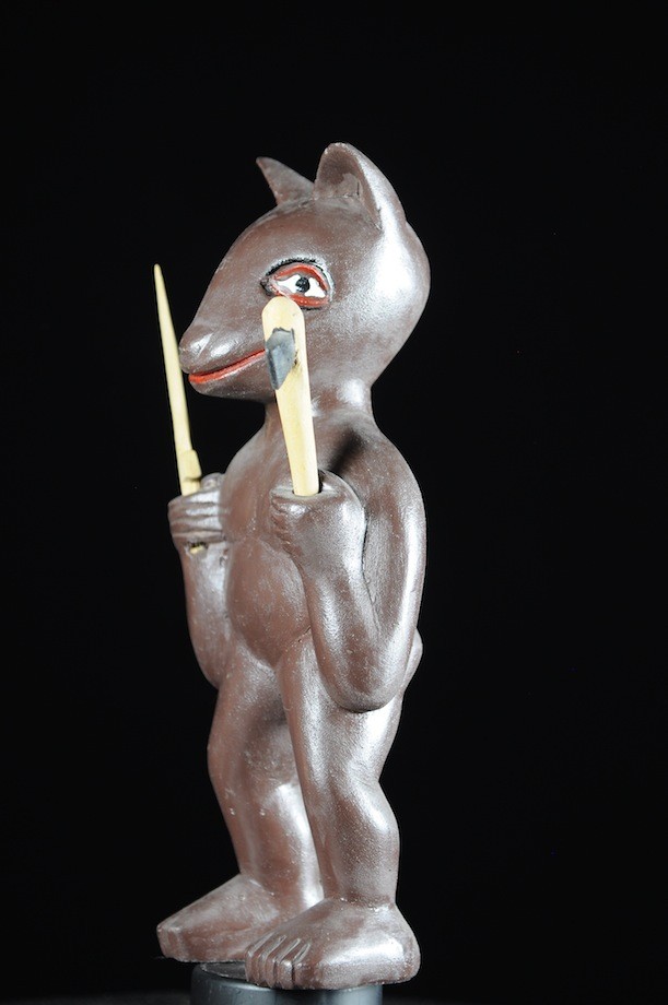Effigie Lwa Chien Vodun polychrome - Togo - Bénin
