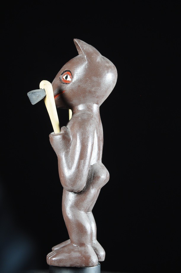Effigie Lwa Chien Vodun polychrome - Togo - Bénin