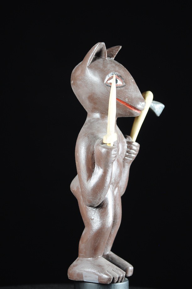 Effigie Lwa Chien Vodun polychrome - Togo - Bénin