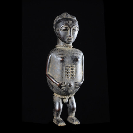 Statue masculine epoux mystique blolo bian - Baoule - Cote D'Ivoire