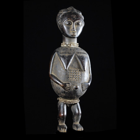 Statue masculine epoux mystique blolo bian - Baoule - Cote D'Ivoire