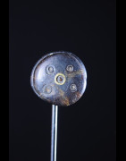 Labret en bois et metal - Dinka / Pokot - Soudan / Ethiopie