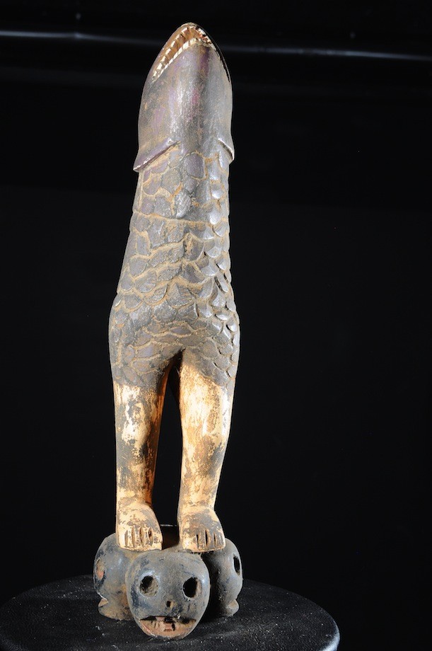 Effigie Lwa Poisson Agwé Vodun polychrome  - Togo - Bénin
