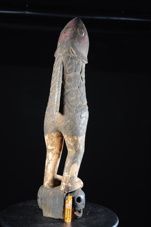 Effigie Lwa Poisson Agwé Vodun polychrome  - Togo - Bénin