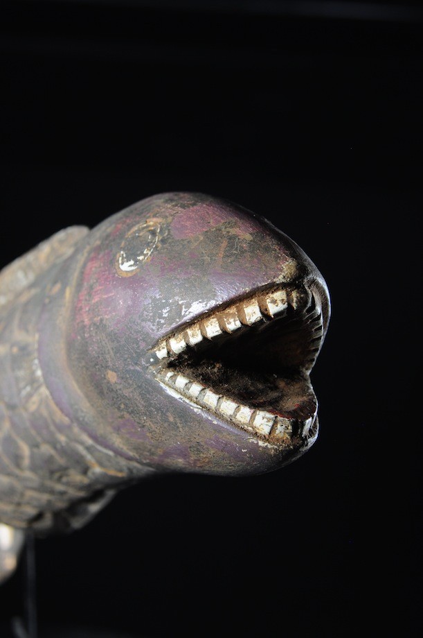 Effigie Lwa Poisson Agwé Vodun polychrome  - Togo - Bénin