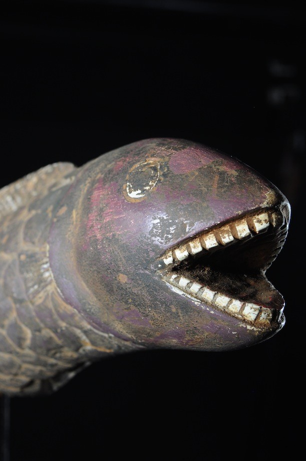 Effigie Lwa Poisson Agwé Vodun polychrome  - Togo - Bénin