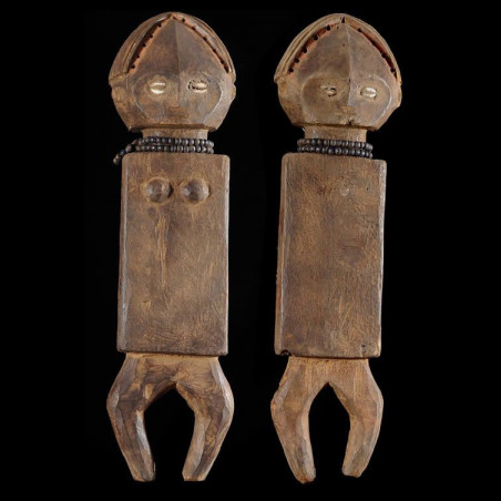Statues Emblemes la paire - Ngala ou Ngbandi - RDC Zaire