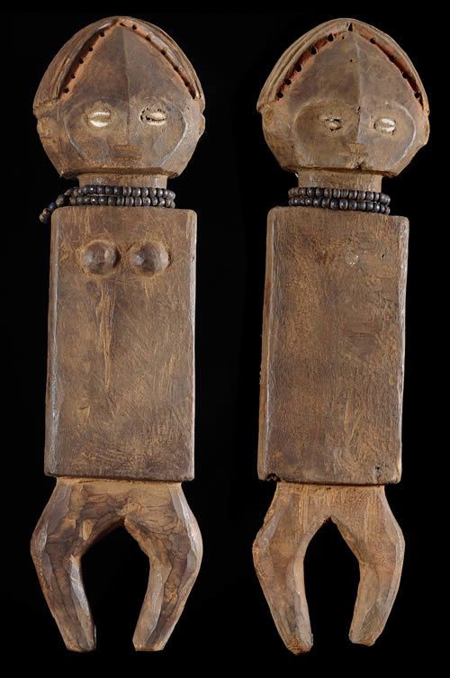 Statues Emblemes la paire - Ngala ou Ngbandi - RDC Zaire