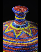 Coiffe perlée - Pende / Yaka / Suku - RDC Zaire