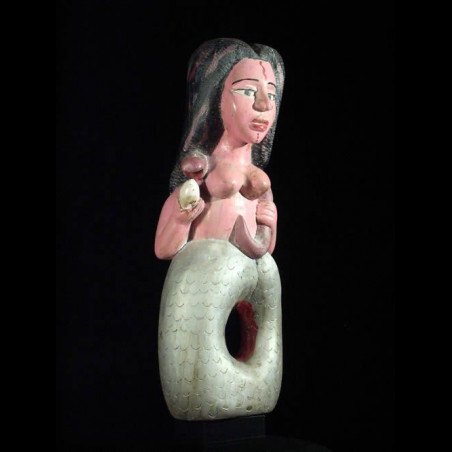 Statuette Vaudou Mami Wata sirene - Ewe - Benin - Culte Vaudou