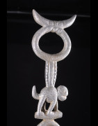 Canne de dignitaire en fonte aluminium - Fon - Benin - Objets de regalia