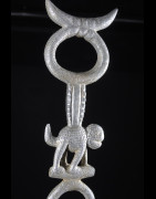 Canne de dignitaire en fonte aluminium - Fon - Benin - Objets de regalia