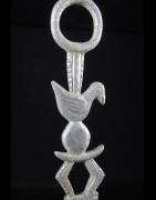 Canne de dignitaire en fonte aluminium - Fon - Benin - Objets de regalia
